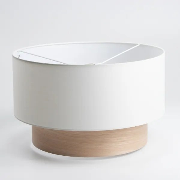 Brilagi - Lustră LED suspendată pe cablu CERIA 1xE27/40W/230V, Ø 50 cm, alb/bej