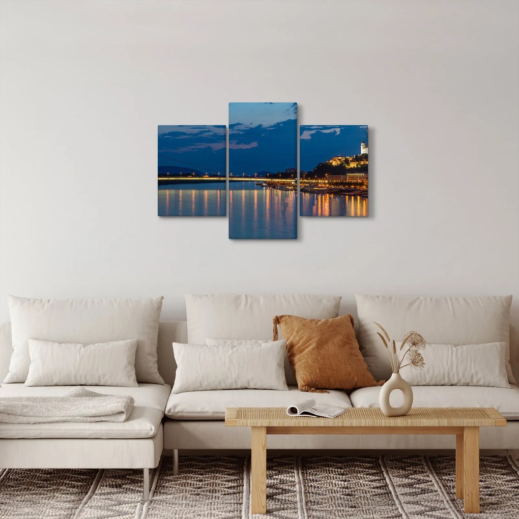 Tablou cu Bratislava și palat (90x60 cm)