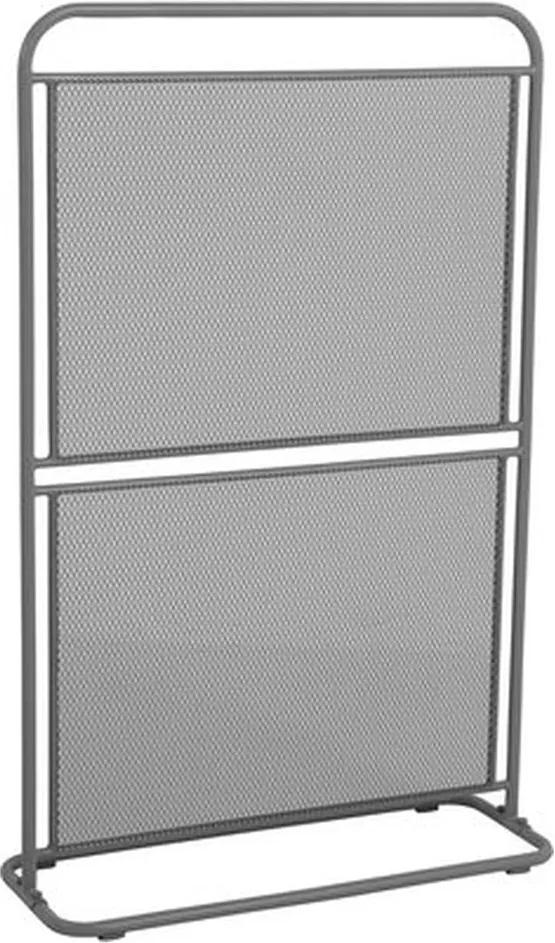 Paravan metalic pentru balcon ADDU MWH, 124 x 80 cm, gri închis