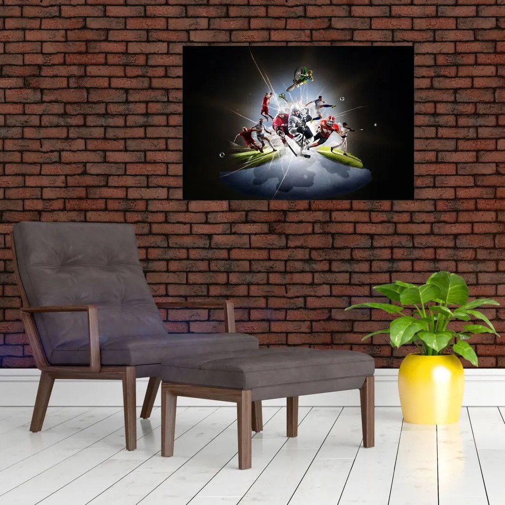 Tablou - Sportivii (90x60 cm)