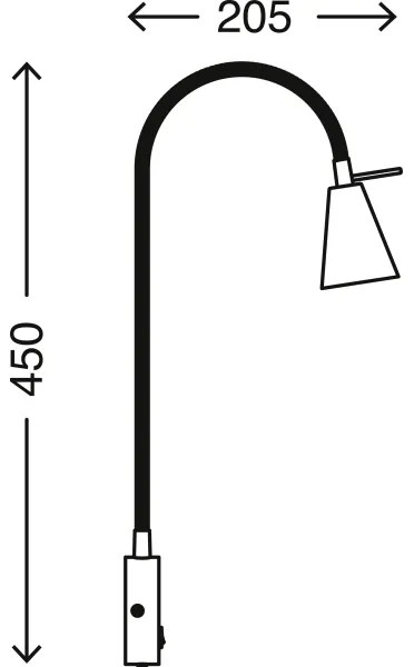 Briloner 2082-016 - Aplică de perete LED COMFORT LIGHT 1xGU10/5W/230V albă