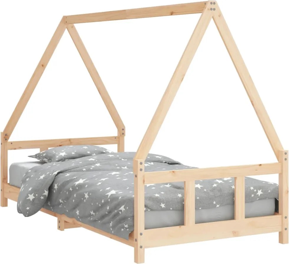 vidaXL Cadru de pat pentru copii, 90x190 cm, lemn masiv de pin