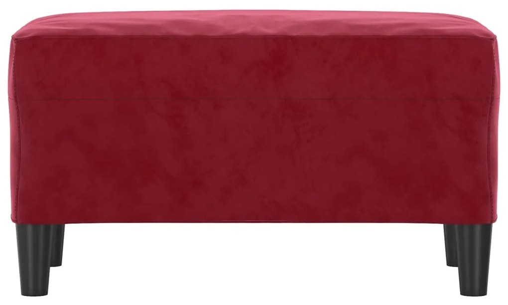 Banca, rosu vin, 70x35x41 cm, catifea Bordo, 70 x 35 x 41 cm