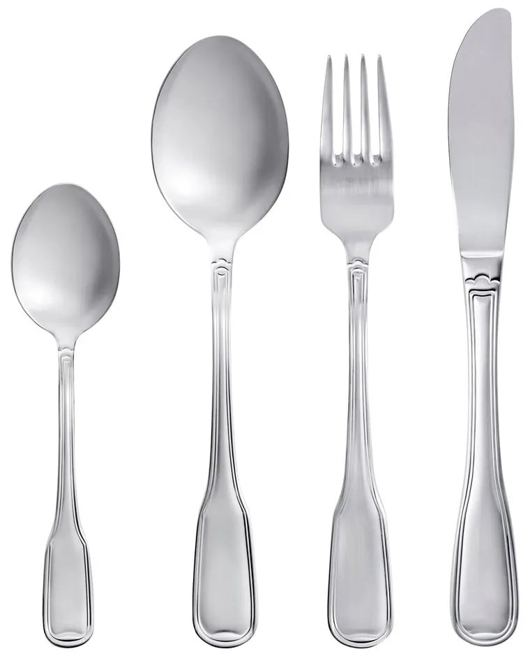 Tacâmuri argintii din oțel inoxidabil 16 buc. Attaché – Gense