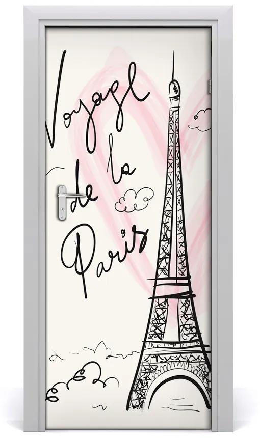 Autocolante pentru usi Turnul Eiffel din Paris