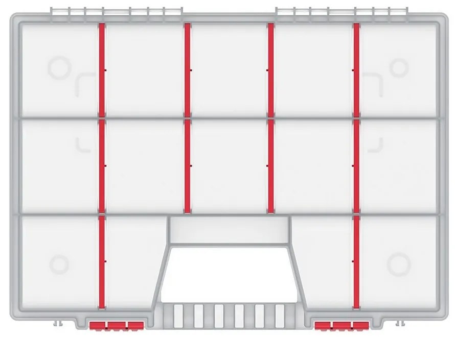 Organizator servieta 39 × 29 × 6,5 cm, alb