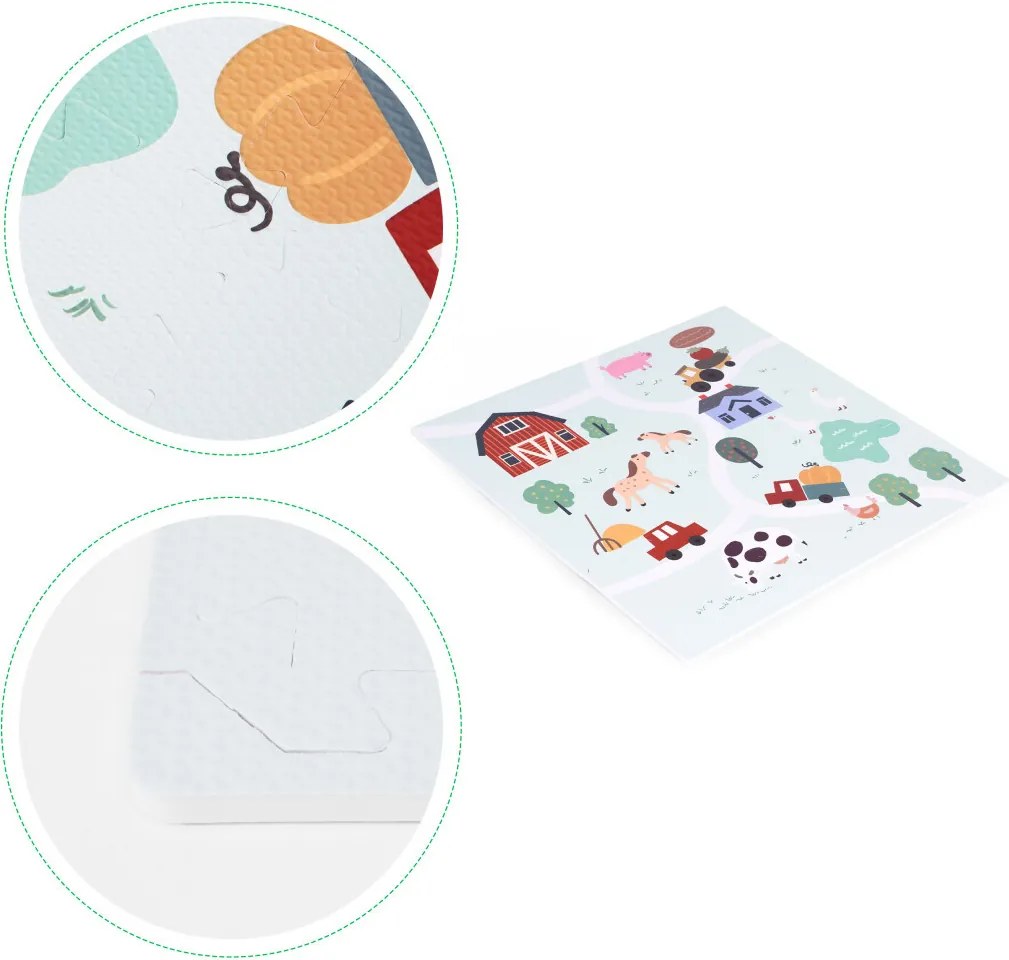 Mare EVA spumă mat farm 90.5x90.5 cm 21 buc