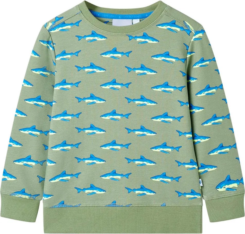 vidaXL Bluzon pentru copii, kaki deschis, 104