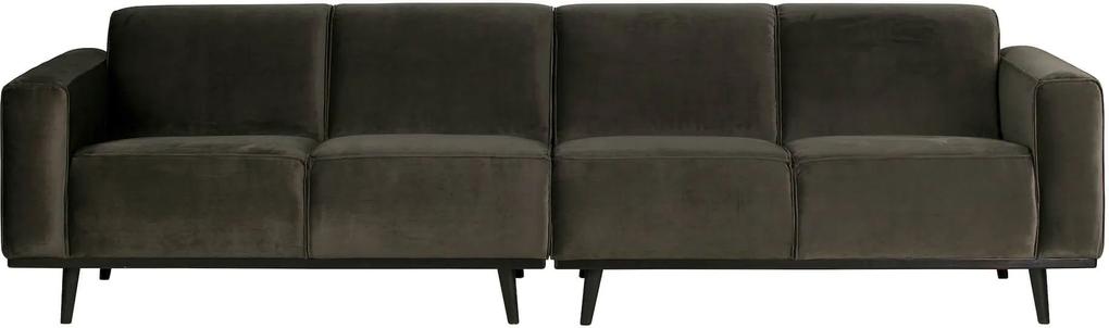 Canapea din catifea 280cm Statement Sofa Velvet Dark Green | BE PURE HOME