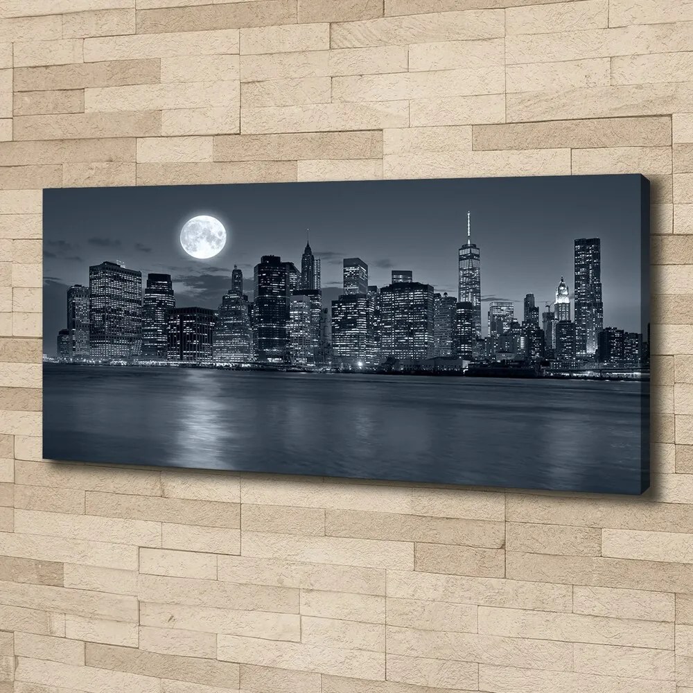 Print pe pânză New york, pe timp de noapte