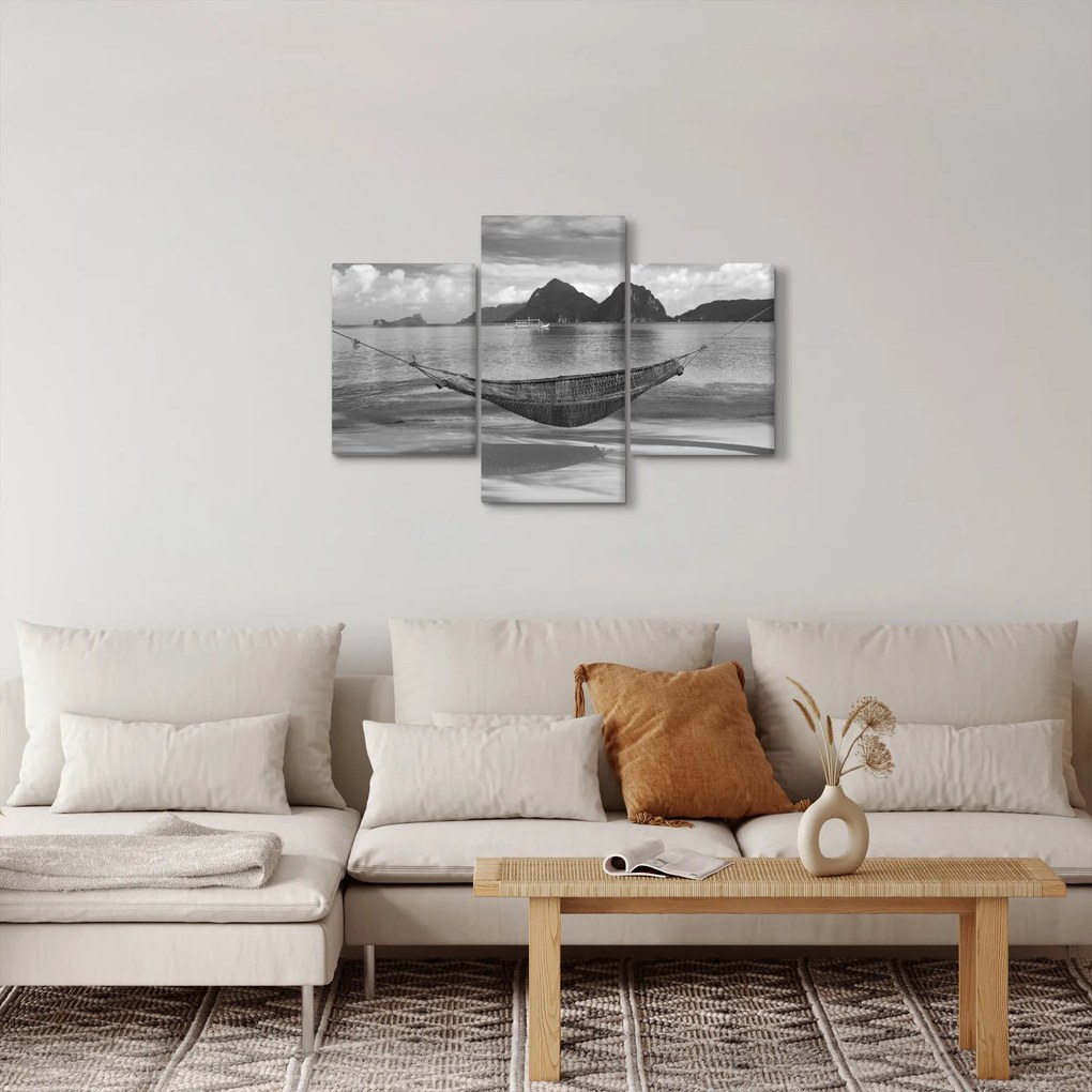 Tablou - Hamac pe plajă (90x60 cm)