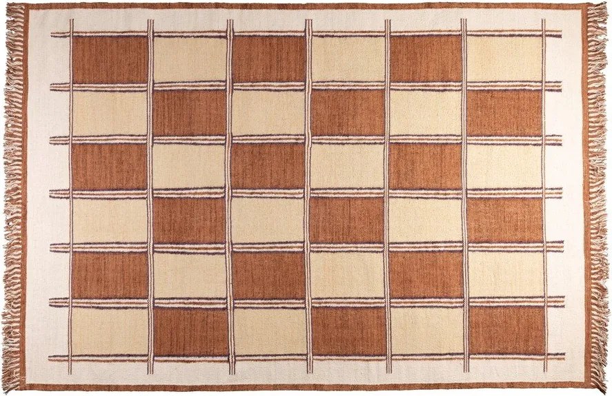 Covor teracotă din bumbac 160x230 cm Gambit – Dutchbone