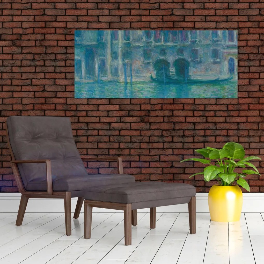 Tablou - Claude Monet, Palazzo da Mula, Venice, reproducere (120x50 cm)