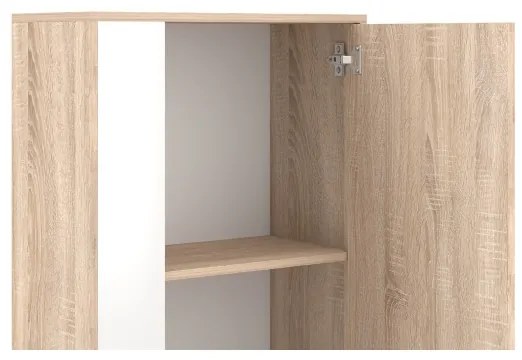 Mobilier living BRICK, stejar sonoma/alb