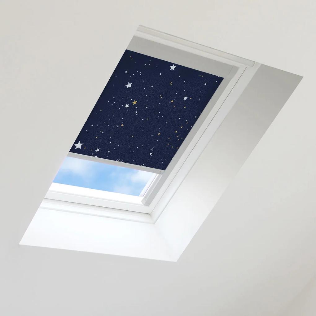 Rolete pentru ferestre de mansardă potrivite pentru Roto QT4 055_078, Night Sky