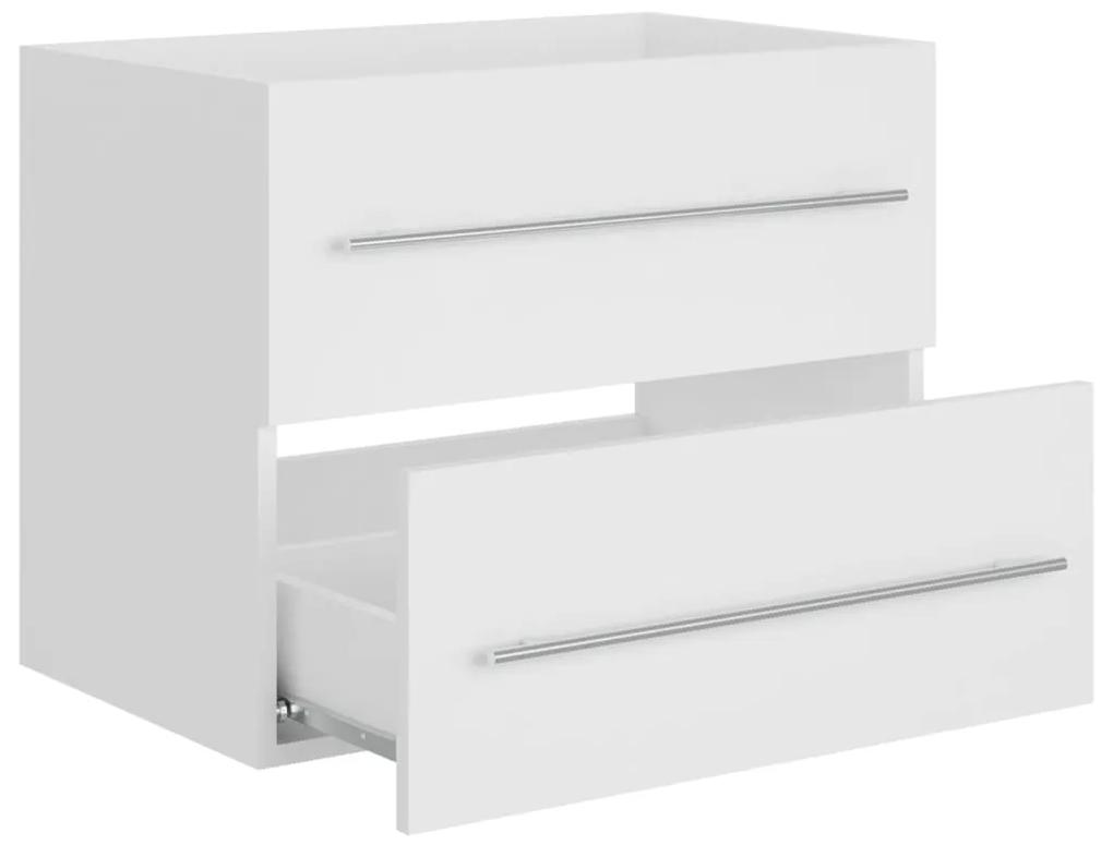 Dulap de chiuveta, alb, 60x38,5x48 cm, PAL Alb, Dulap pentru chiuveta, 1