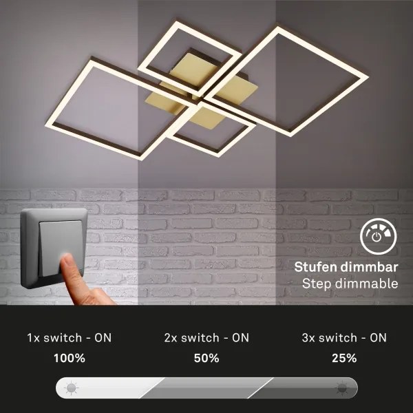 Lustră LED dimabilă aplicată FRAME LED/44W/230V Brilo