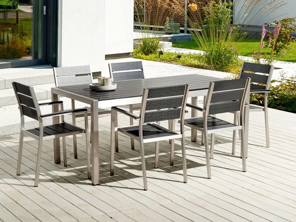 Set mobilier de grădină Valero (negru) . 1076388