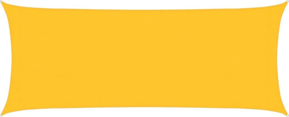 vidaXL Pânză parasolar, galben dreptunghiular 2x4,5 m, HDPE, 160 g/m²