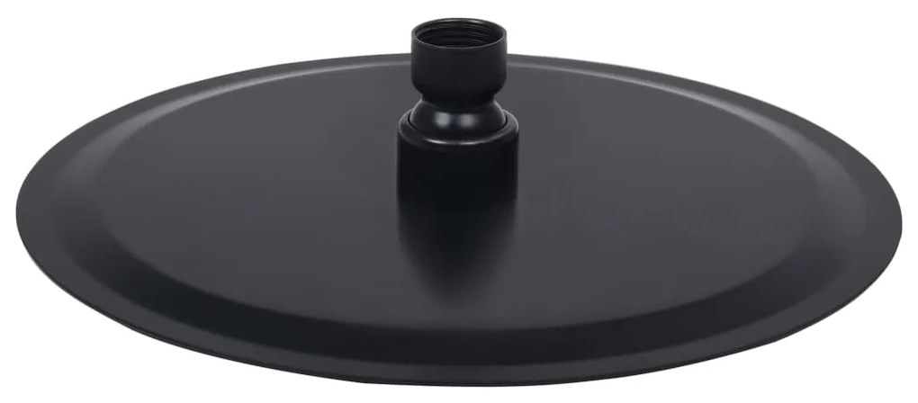 Cap de dus tip ploaie rotund, negru, 20 cm, otel inoxidabil 1, Negru,    20 cm