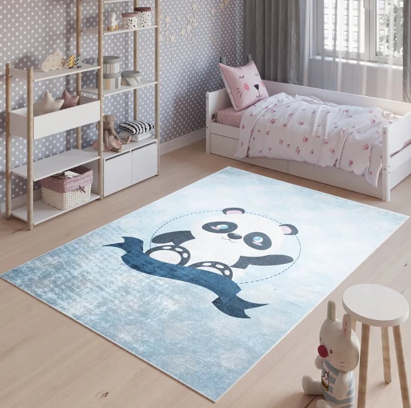 Covor pentru copii cu un panda drăguț Lățime: 80 cm | Lungime: 150 cm