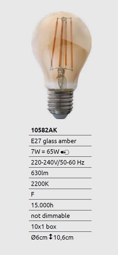 Bec LED E27 AGL 7W 630lm 2200K