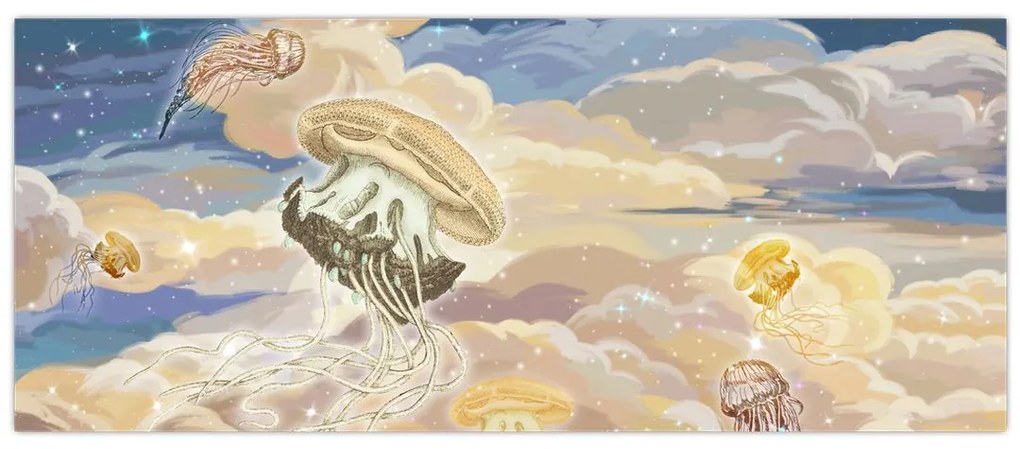 Tablou - Meduză Cerească (120x50 cm)