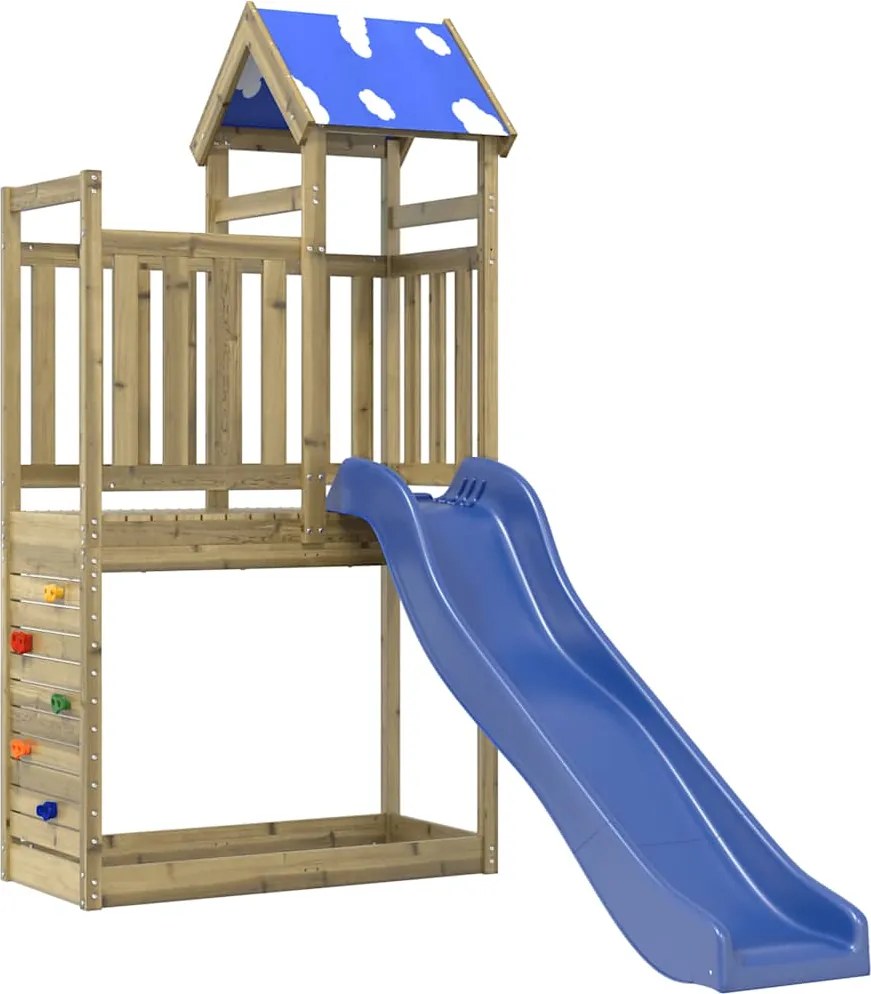 vidaXL Set de joacă pentru exterior, lemn de pin impregnat