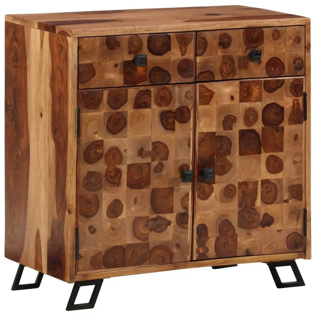 243966 vidaXL Servantă din lemn masiv de sheesham, 65x35x65 cm