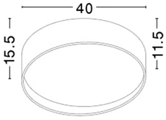 Plafoniera LED moderna Fano 40cm NVL-71045001