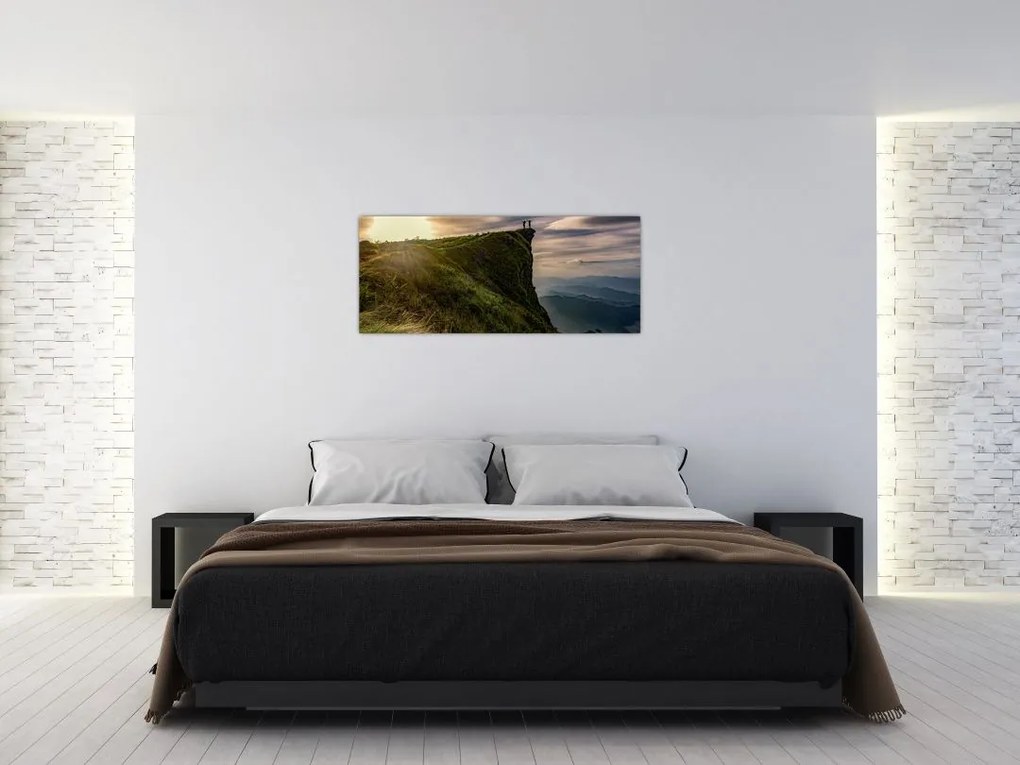 Tablou - Femei la stânci (120x50 cm)
