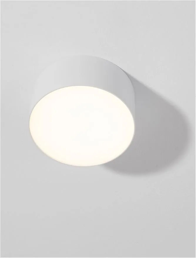 Spot aplicat, Plafoniera LED Luldo alb, 14cm