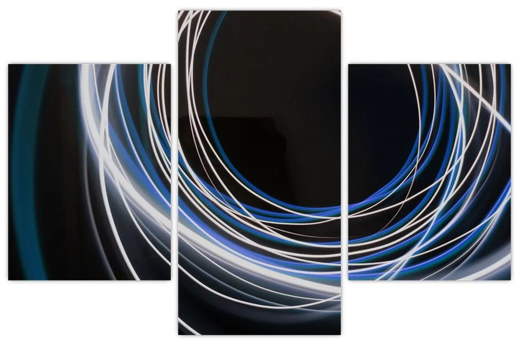 Tabloul cu linii albastre (90x60 cm)