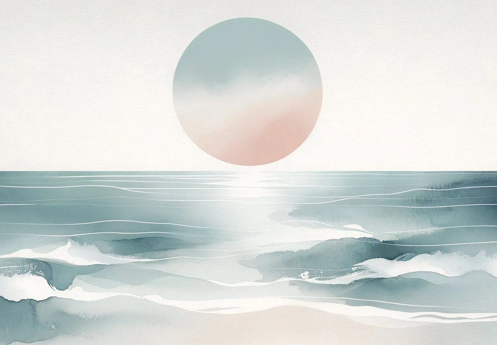 Fototapet - Soare deasupra oceanului (147x102 cm)