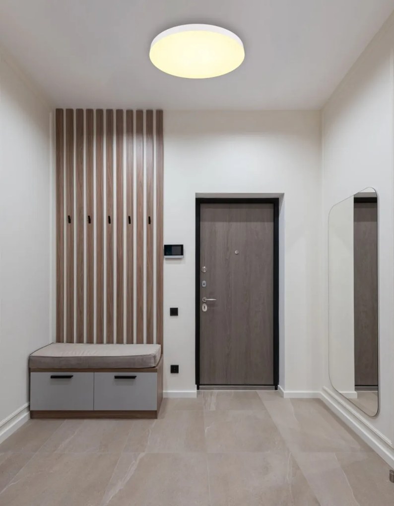 Plafoniera LED design modern simplu MATTHEW D-50cm alb/opal