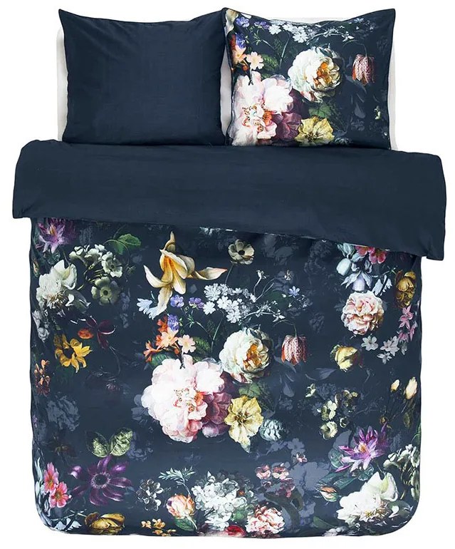 Lenjerie de pat Essenza Home Fleur bleumarin 140x200 cm