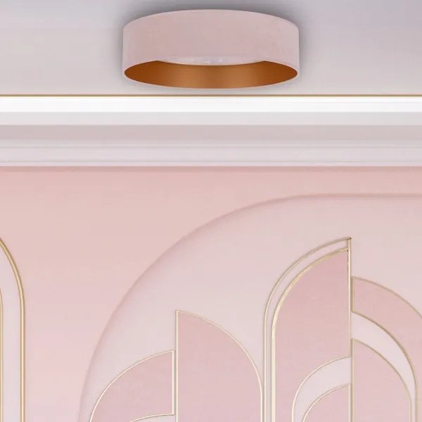 Plafonieră LED VELVET STAR LED/24W/230V d. 40 cm roz/aurie Brilagi