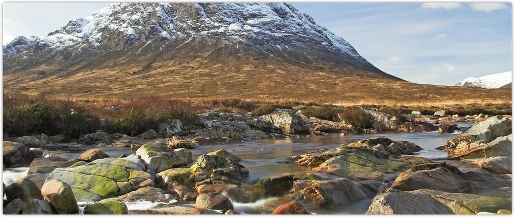 Tablou - Munte cu râu (120x50 cm)