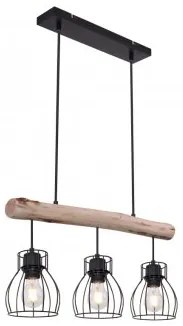 Suspensie vintage 3 becuri E27 MINA 15326-3N Globo