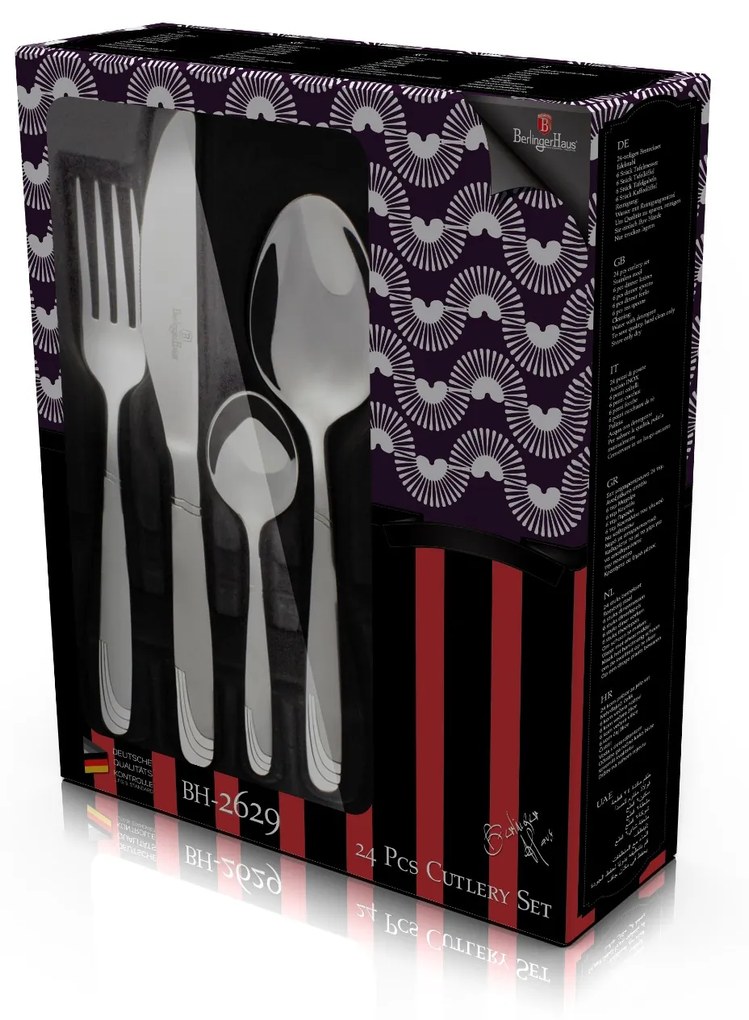 Set tacamuri 24 piese Berlinger Haus Inox BH 2629
