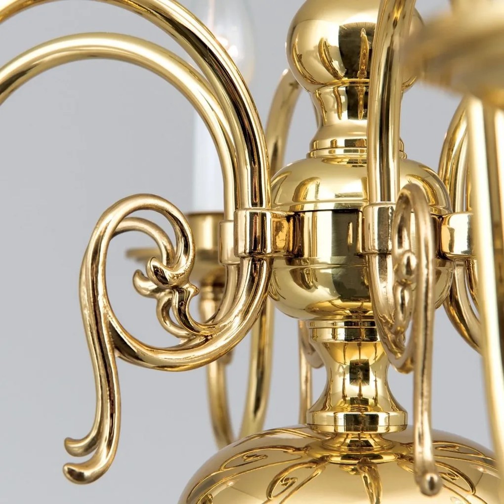 Candelabru 6 brate design clasic FLAMISCH, alama lucioasa