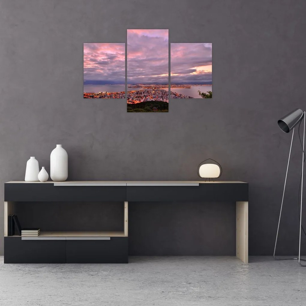 Tablou - Amurg la oraș (90x60 cm)