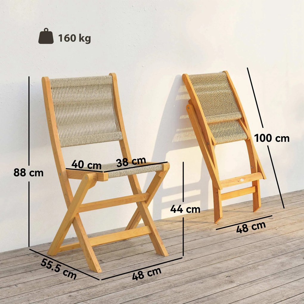 Outsunny set mobilier ratan balcon apartament terasă verandă bistrou grădină | Aosom Romania