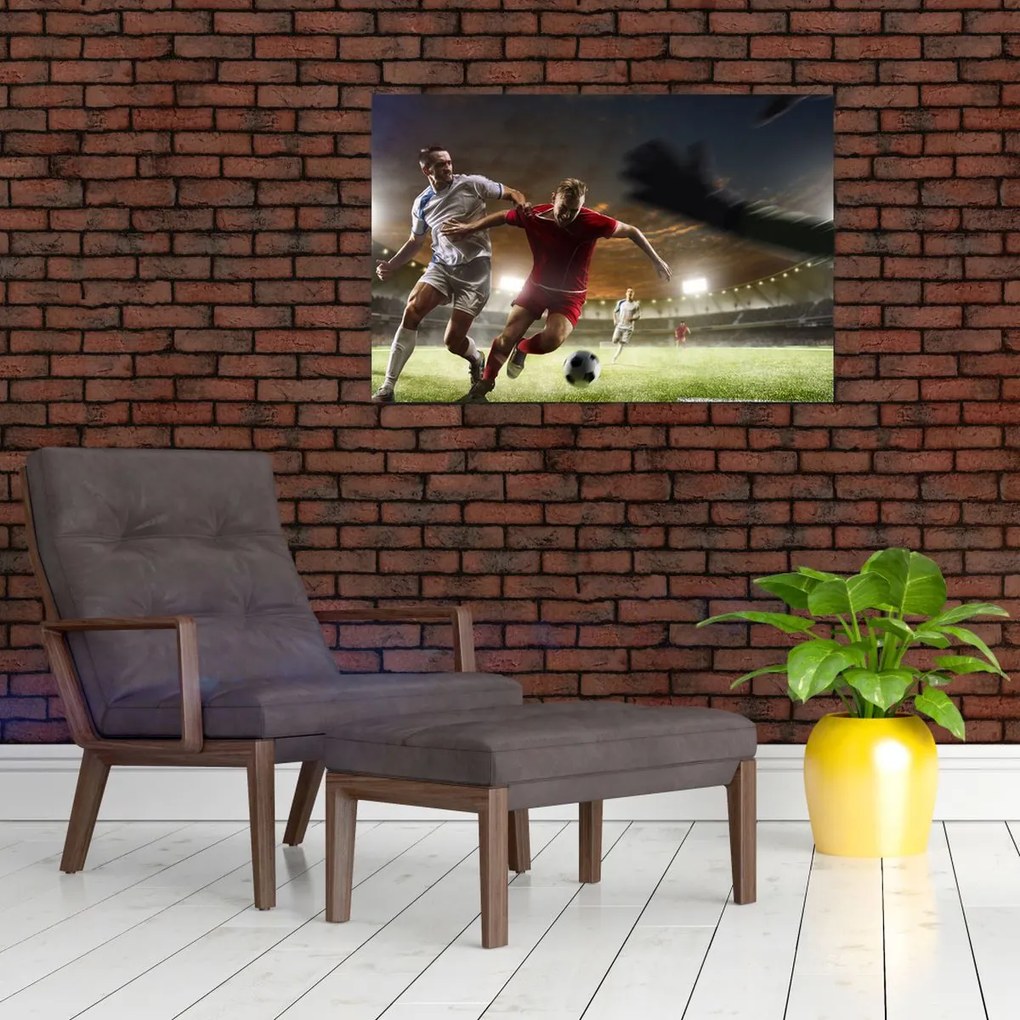 Tablou - Fotbaliști în acțiune (90x60 cm)