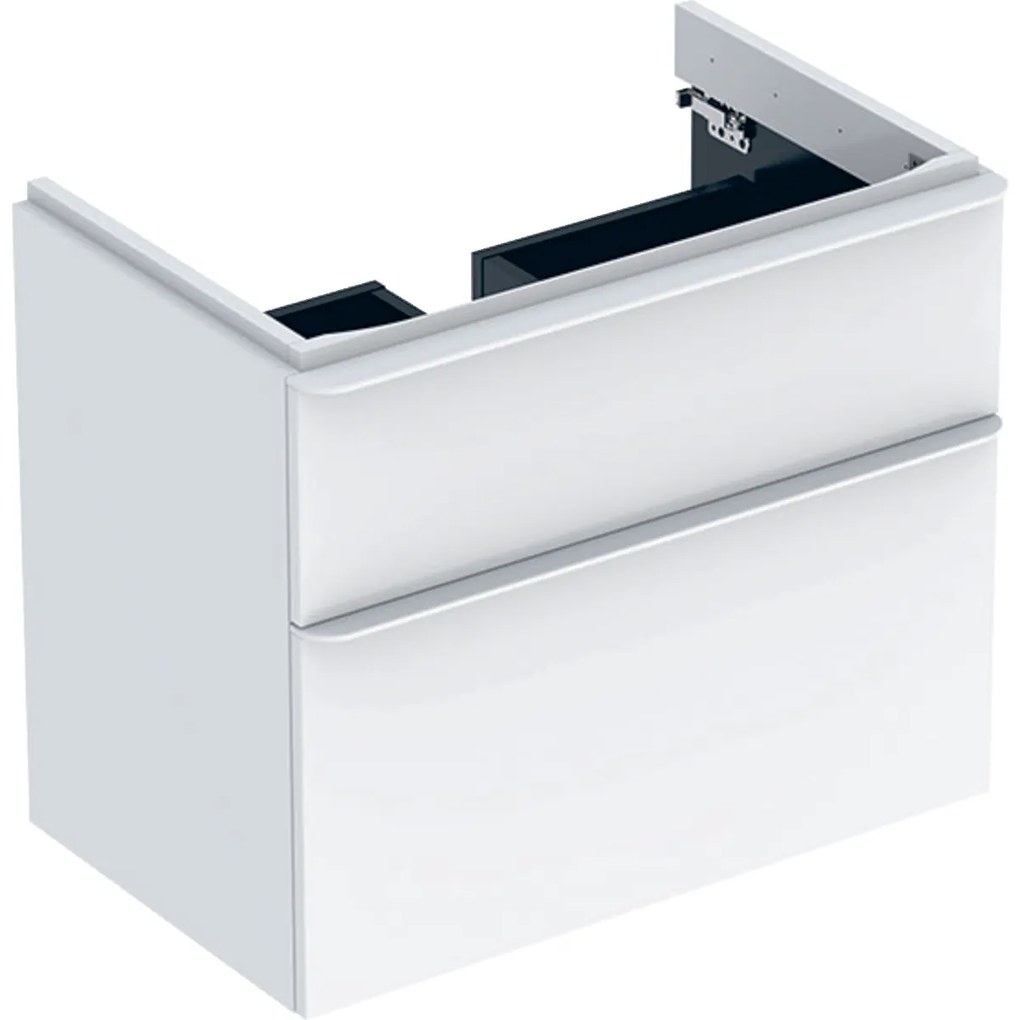Geberit Smyle Square dulap 73.4x47x61.7 cm sub chiuveta pe perete alb 500.353.00.1