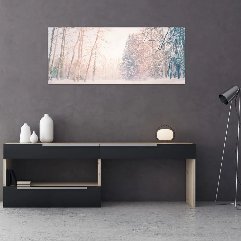 Tablou - Priveliște pădure (120x50 cm)