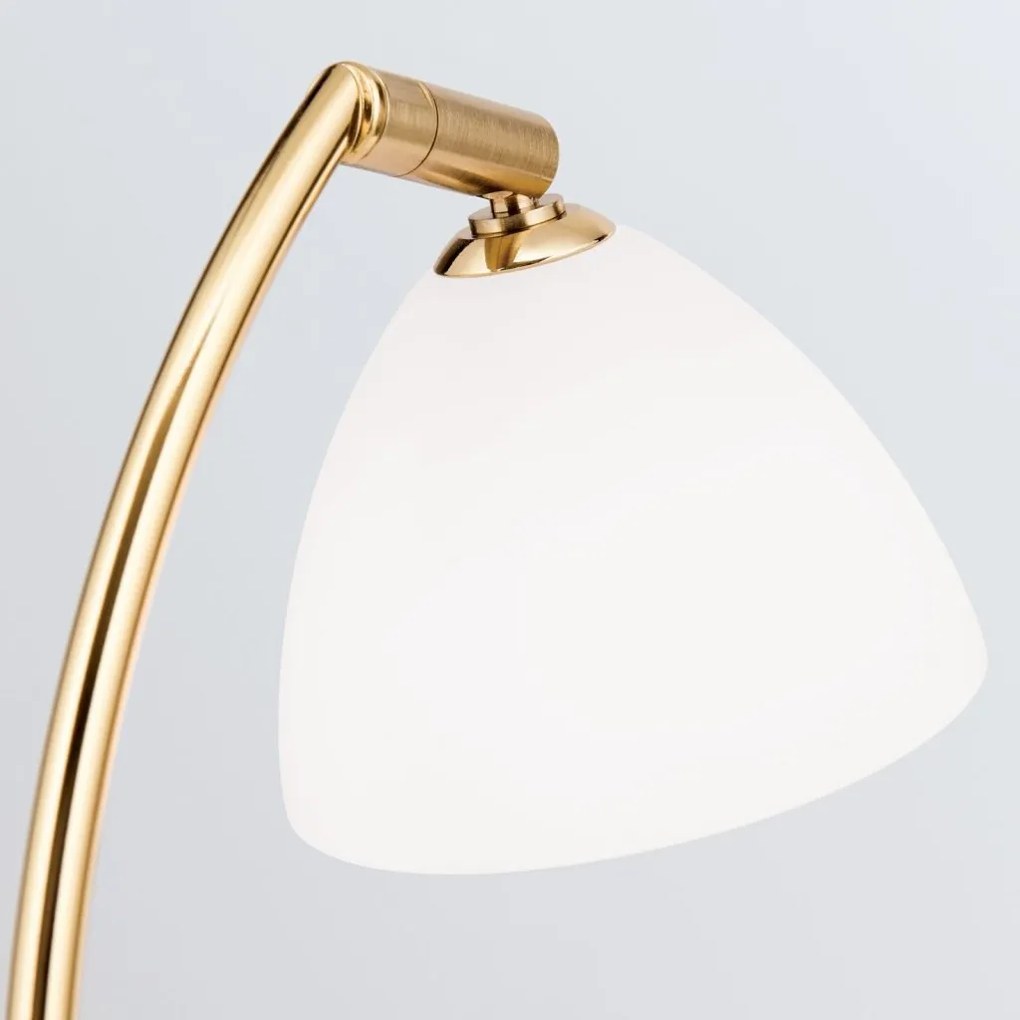 Lampa de masa design modern OPALDESIGN, auriu mat