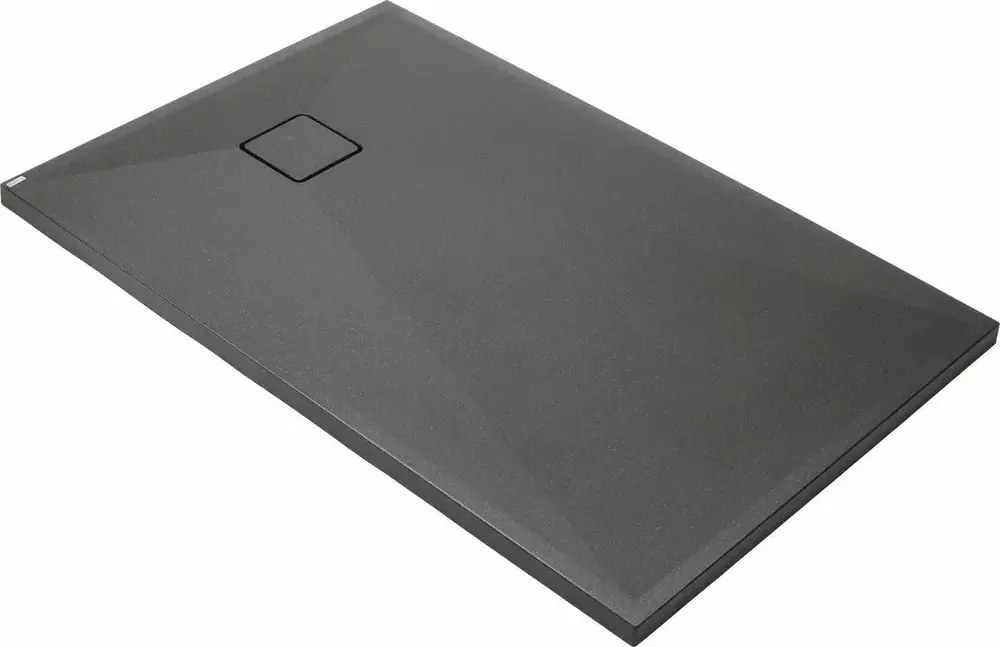 Cadita dus dreptunghiulara Deante Correo antracit metalic 120x80 cm