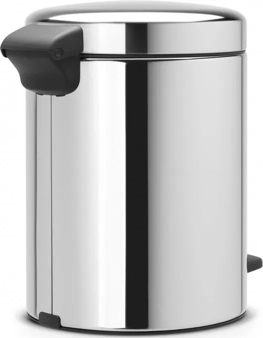 Resigilat: Cos de gunoi cu pedala Brabantia NewIcon 649010, 5 L, Inchidere lina, Baza anti-derapanta, Inox
