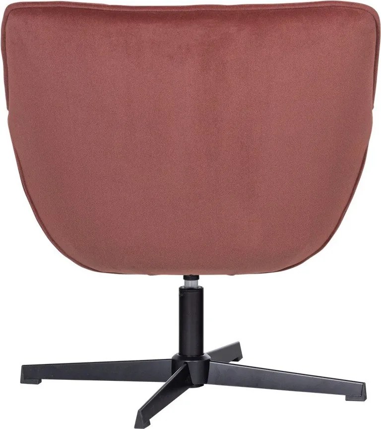 Fotoliu teracotă pivotant cu tapițerie din catifea Wibo – WOOOD